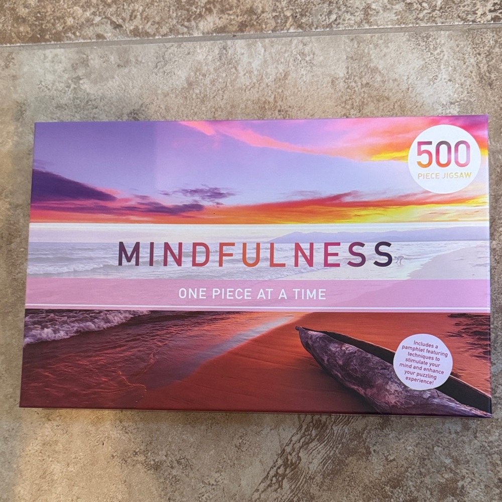Mindfulness 500 Piece Jigsaw Puzzle - Purple and Pink
